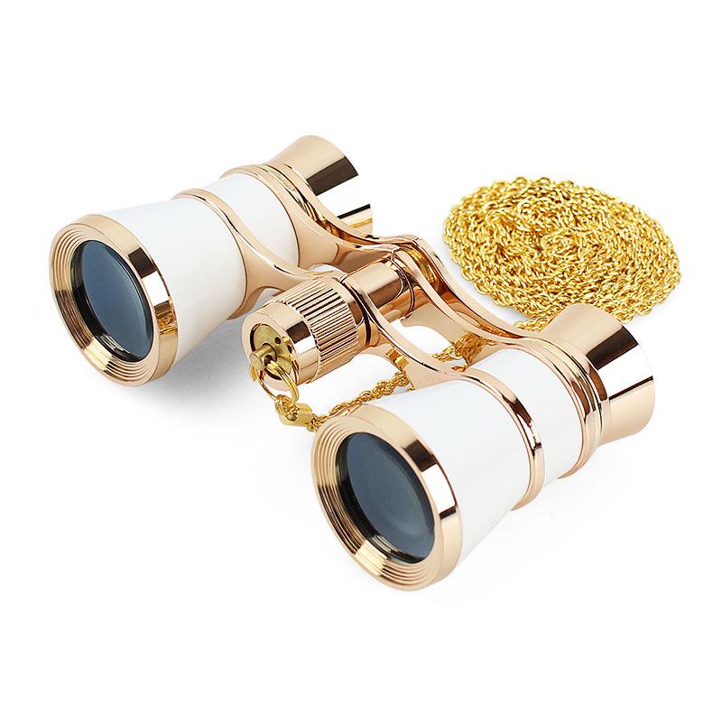 Ladies' HD Retro Opera Binoculars - Stylish Mini Design for Watching Plays