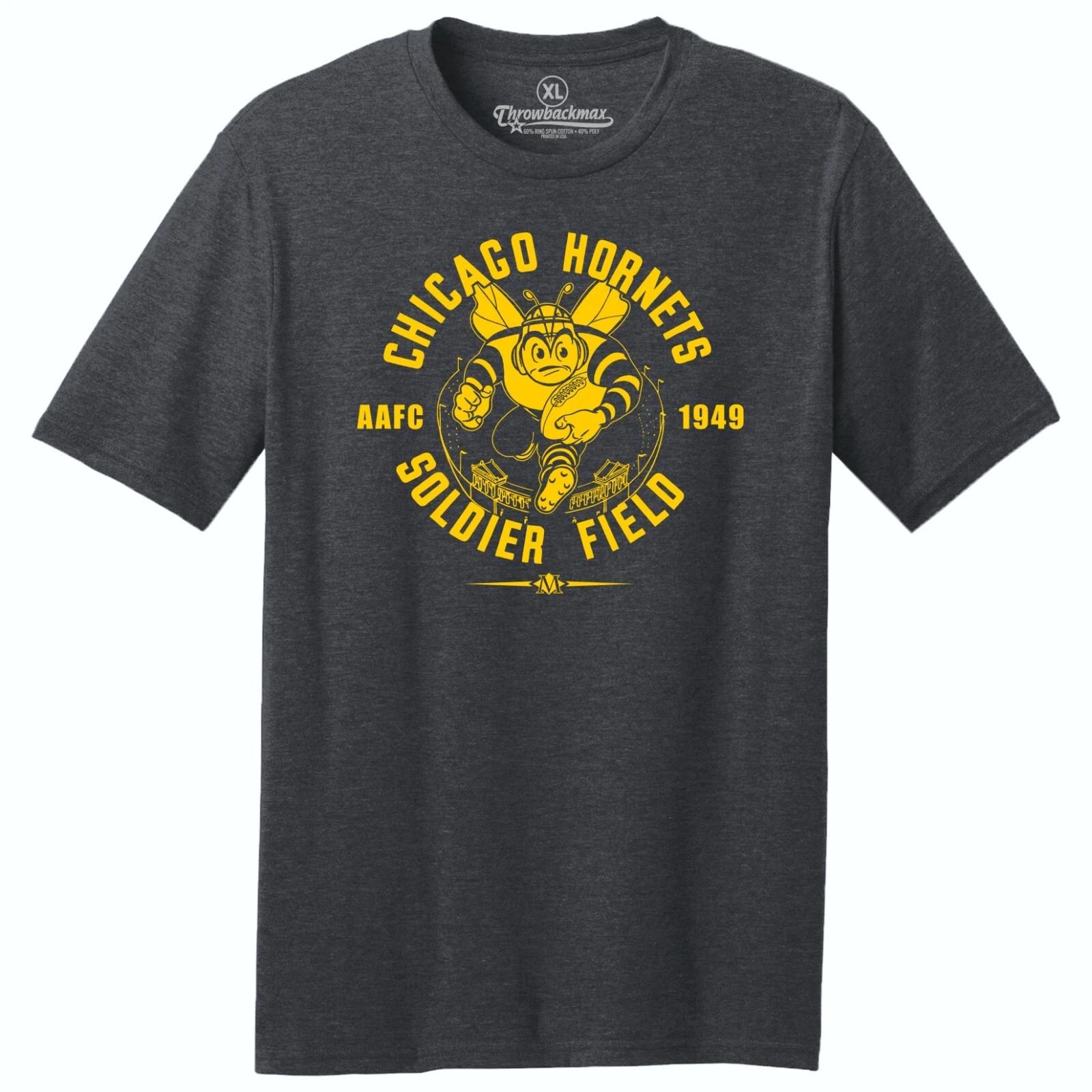 Chicago Hornets AAFC 1949 Football TRI-BLEND Tee Shirt - Chicago Bears S