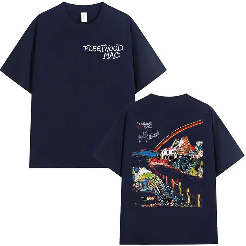 Rock Band Fleetwood Mac Tour 2026 Merch T-shirts Unisexe Femmes Harajuku Mode T-shirt Rétro 100% Coton T-shirts Oversize Streetwear