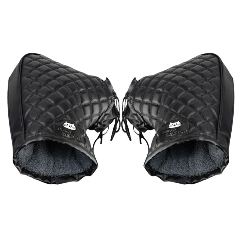 Universal Handlebar Gloves Mittens Suitable for Scooters Mopeds E Bikes Snow Riding Daily Commute and Fitness Use 2 Pack