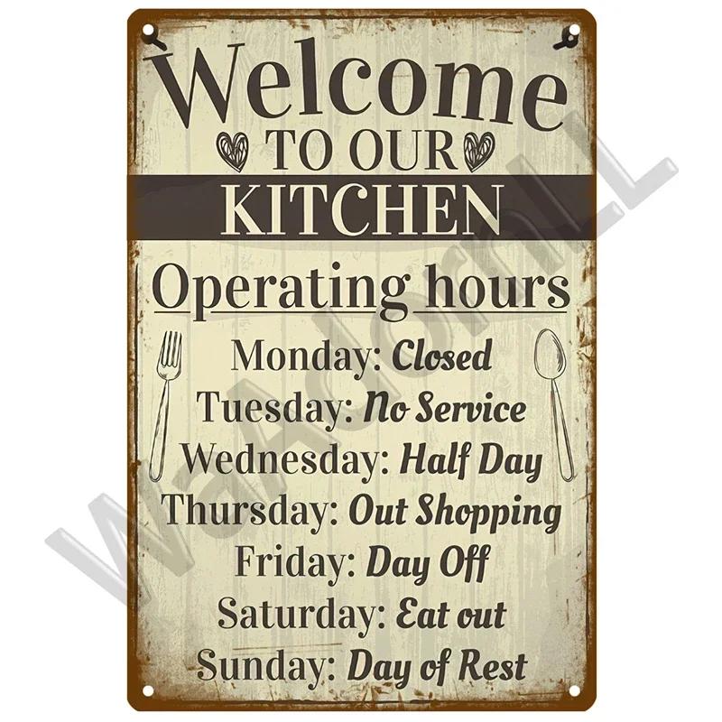 Metal Sign Home Decor Fast Food Vintage Tin Sign Plaque Metal Retro Plate Hot Dog Poster Wall Decor For Kitchen Cafe Diner Bar