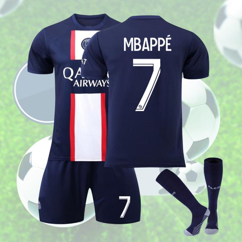 Premium Paris Saint-germain Fußballtrikot-Set für Kinder Messi Mbappe Neymar