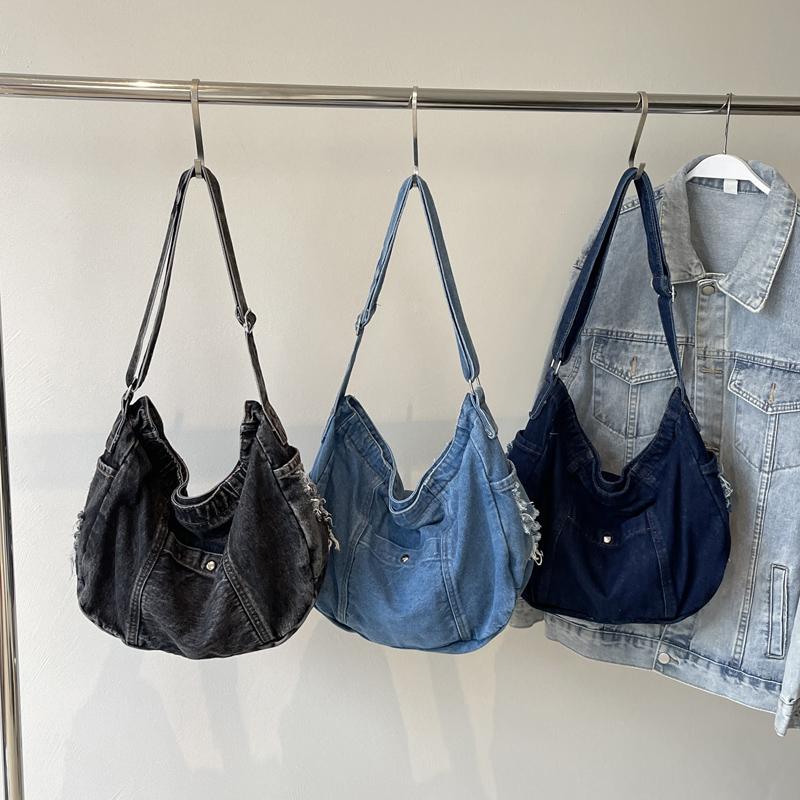 Denim Bag Messenger Bag Women's Crossbody Bag Student Classes Shoulder Bag