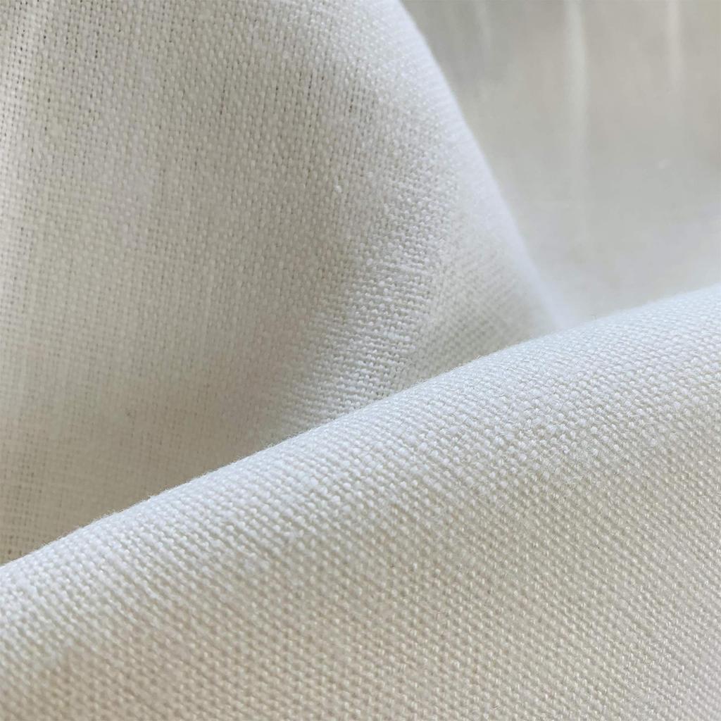 3813 inch Wide Hemp Organic Cotton White 290gsm Medium Weight Hemp Fabric [HEMP SHOW] 44/45 55% 45% (2M)