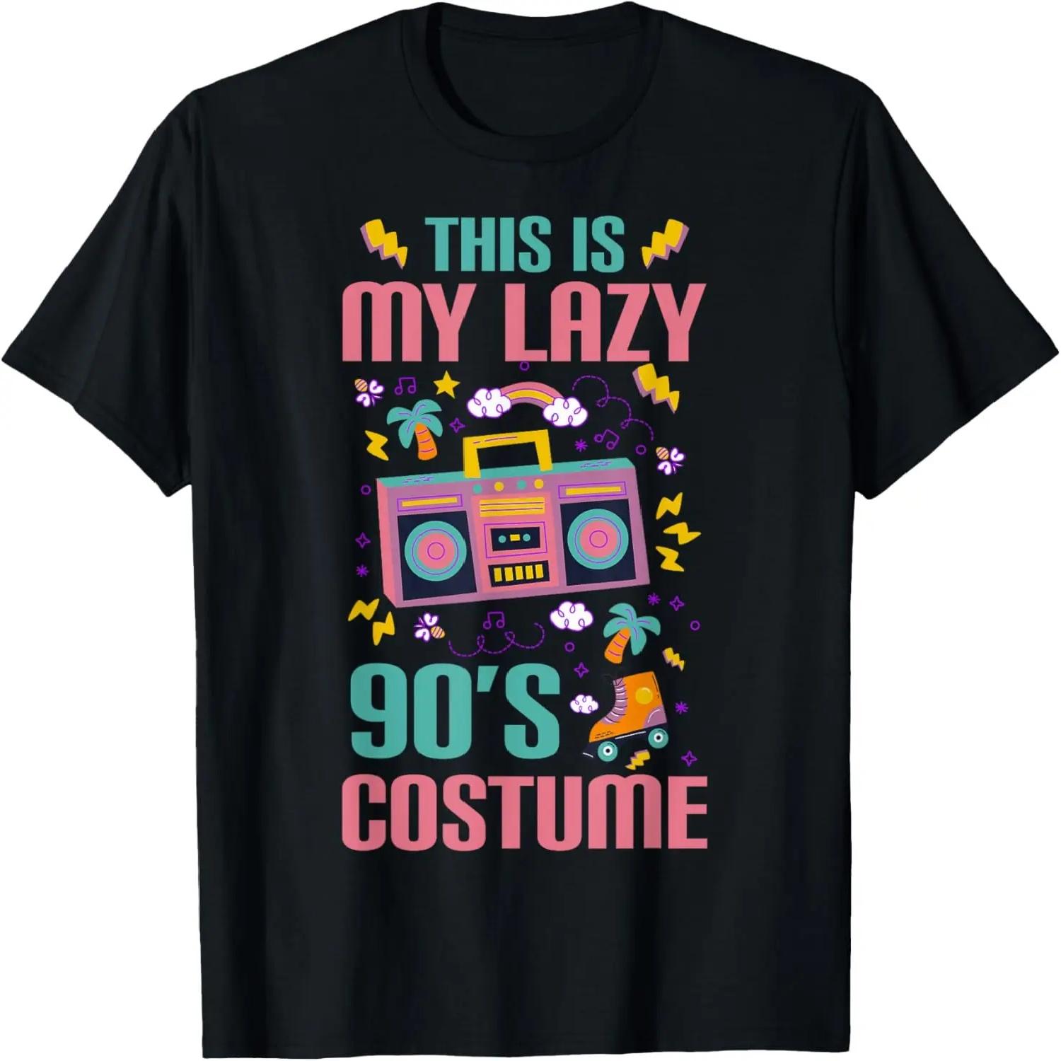 

90s Style This Is My Lazy 90 s Costume Retro 90s Throwback T-Shirt XXXXXL різнокольоровий