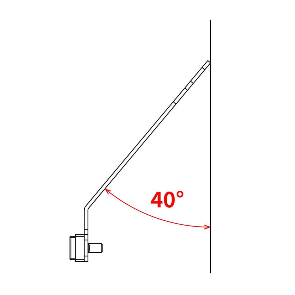 DIRTFREAK F5809 Slim Reflector Kit, 40° Dirtfreak (Old Part Number: D45-07-280)