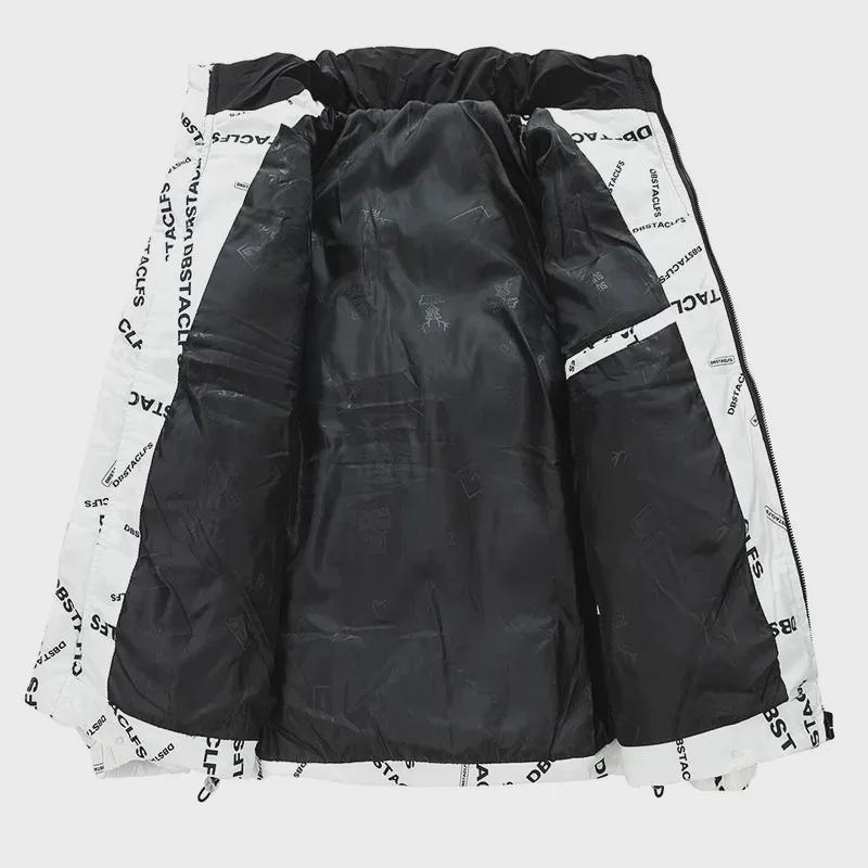 Unisex velké bavlněné bundy: Odpovídající styly pro dospělé a dospívající, módní stojaté límce, volný střih pro muže