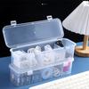 Large-capacity Covered Cable manaSynthetic Gemstoneent Box, 5 Compartments - a Space-saving Desktop Storage Solution for Offices and