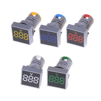 22Mm Ac12-500V Voltmeter Square Panel Led Digital Voltage Meter Indicator Light