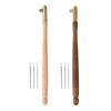 Tambour Hook Embroidery Beading Tools Set 0.7mm/1.0mm/1.2mm Sequin Beads Set Wooden Handle Tambour Beading for Sewing Knitting