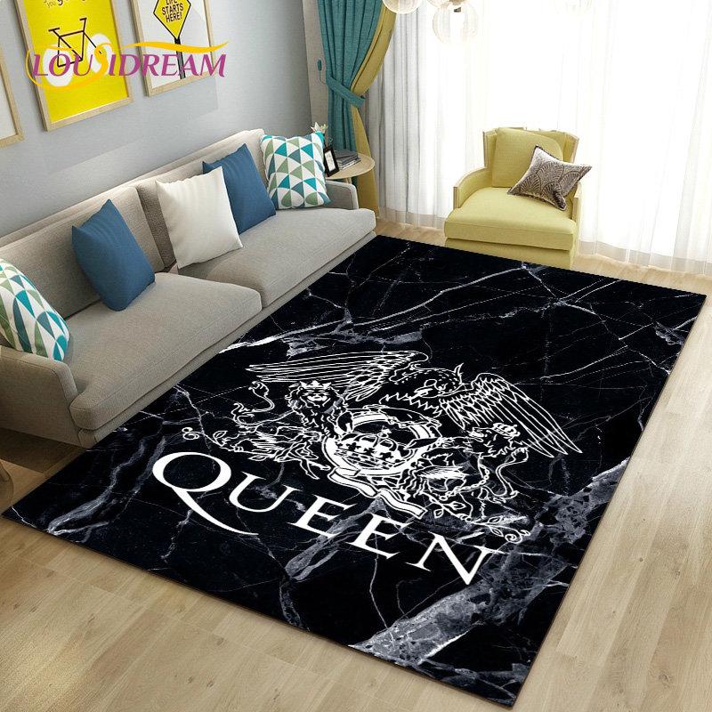 

Фредди Меркьюри Queen-Рок-группа Ковер Большой, Ковер для Гостиной Спальни Дивана Прихожей Декор, Нескользящий Коврик 3D 40x60cm