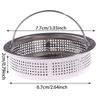 1PC/2PCS Stainless Steel Kitchen Sink Strainer with Handle Sink Vegetable Garbage Residue Strainer Basket