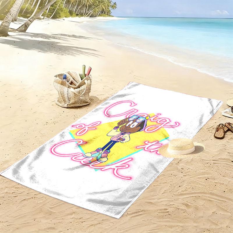 Craig Quest Print Beach Towel, Large Soft Quick Dry Towel for Beach Camping Swimming