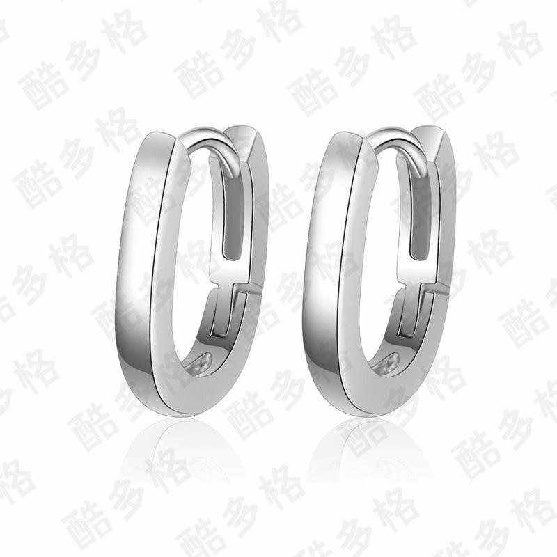 

Серьги в форме сердца из белой меди S925 V-образной формы, женские серьги в корейском стиле, женские/мужские, легкие, роскошные серьги высокого класса, универсальные