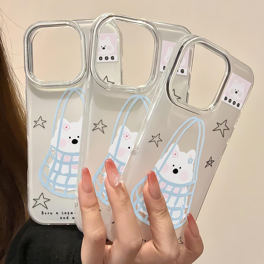 Painted Phone Case for iPhone 12 13 15 16 iPhone 16 12 13 14 15 Pro  14 15 16 Pro Max Coverage Shockproof Anti-Fingerprint Fresh Style Protective Case