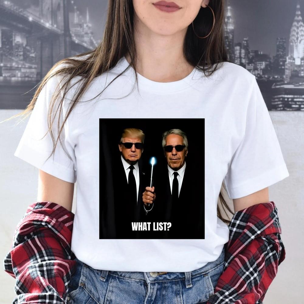 

Epstein and Donald Trump Shirt, FDT, Satirical Political Commentary T-Shirt XL