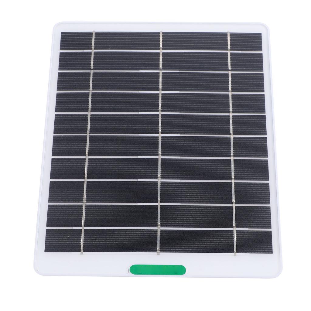 5W Solar Panel Charger Solar Charger with Type C Port for Security Camera Doorbell Outdoor Indoor Use White