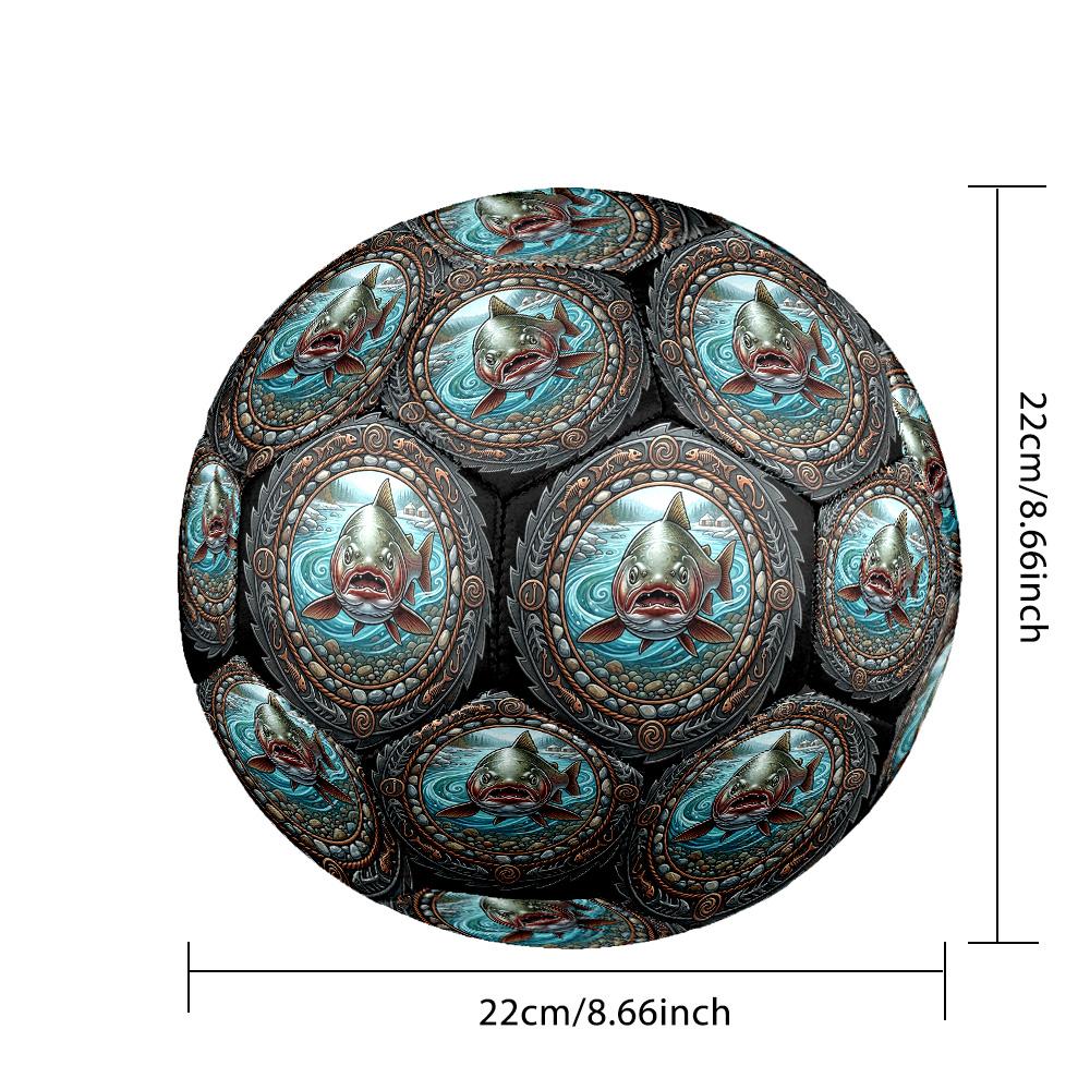 Adventure Emblem Round Football Size 5 Adult Ball Suitable for Training Matches and Outdoor Team.