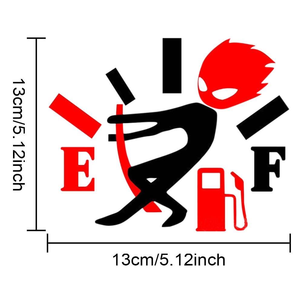 Funny Car Sticker Pull Fuel Tank Pointer To Go All Out  Reflective Vinyl Car Sticker Decal DIY Adhesive Car Styling Accessories