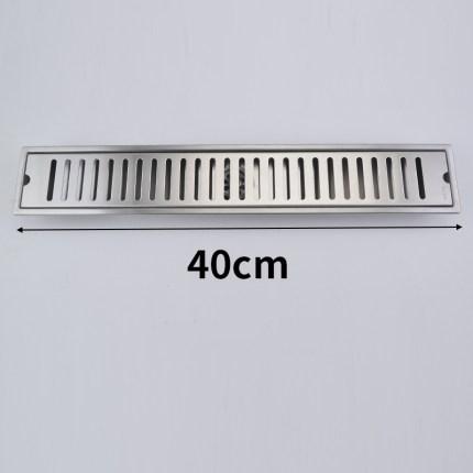 Brush gold Floor Drain 304 SUS shower floor drain long Linear drainage Channel drain for hotel bathroom kitchen floor Black