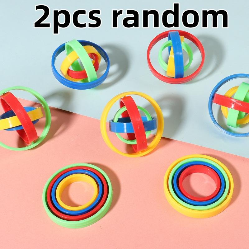 

2 шт. 3D Бесконечный Флип Веселый Вращающийся Волчок Игрушка Крутой Маленький Инструмент Веселый Снятие Стресса Подарок Наполнитель для Детского Подарочного Пакета Красочное Вращение