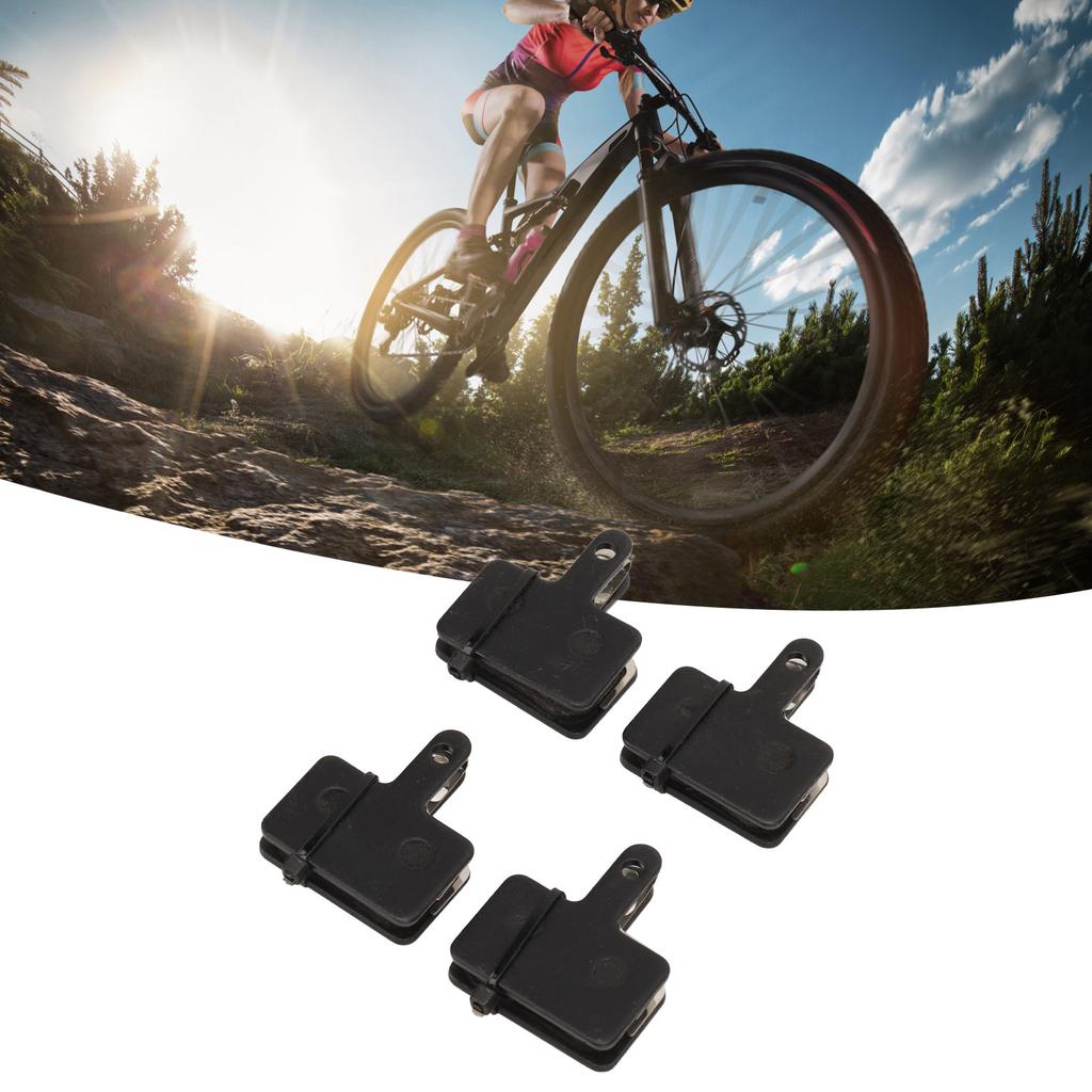 4 Pairs Bike Brake Pads Disc Brake Pads with Installation Tool Copper Fiber Organic Resin Bike Parts for MT200 M447 M510