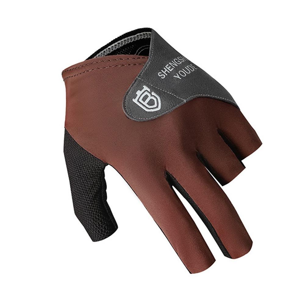 Left Hand Billiards Glove Non Slip Billiard Training Gloves Half Fingers Glove  Fitness Accessories