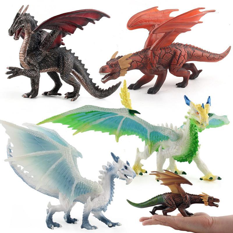 Lifelike Dinosaur Model Toys Crafted From High-quality Pvc Material Featuring Stunning Fire Rock And Ice Snow Designs For Kids