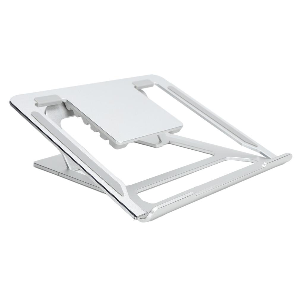 Notebook Stand Folding Portable Silver Aluminum Alloy C6 Laptop Bracket for 11‑17in Laptops
