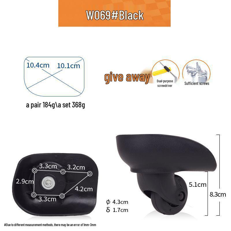 Universal Silent Roller Wheels for Suitcase Repair