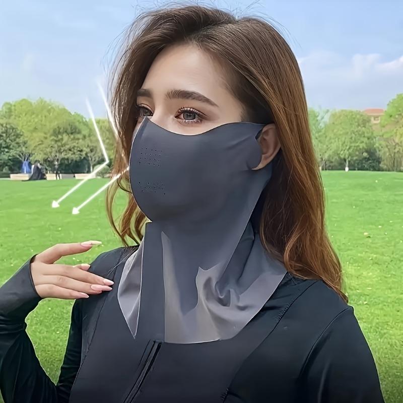 2Pcs Cycling Face Mask, Women's Windproof Sunshade Scarf, UV Protection Breathable Neck Gaiter for Outdoor