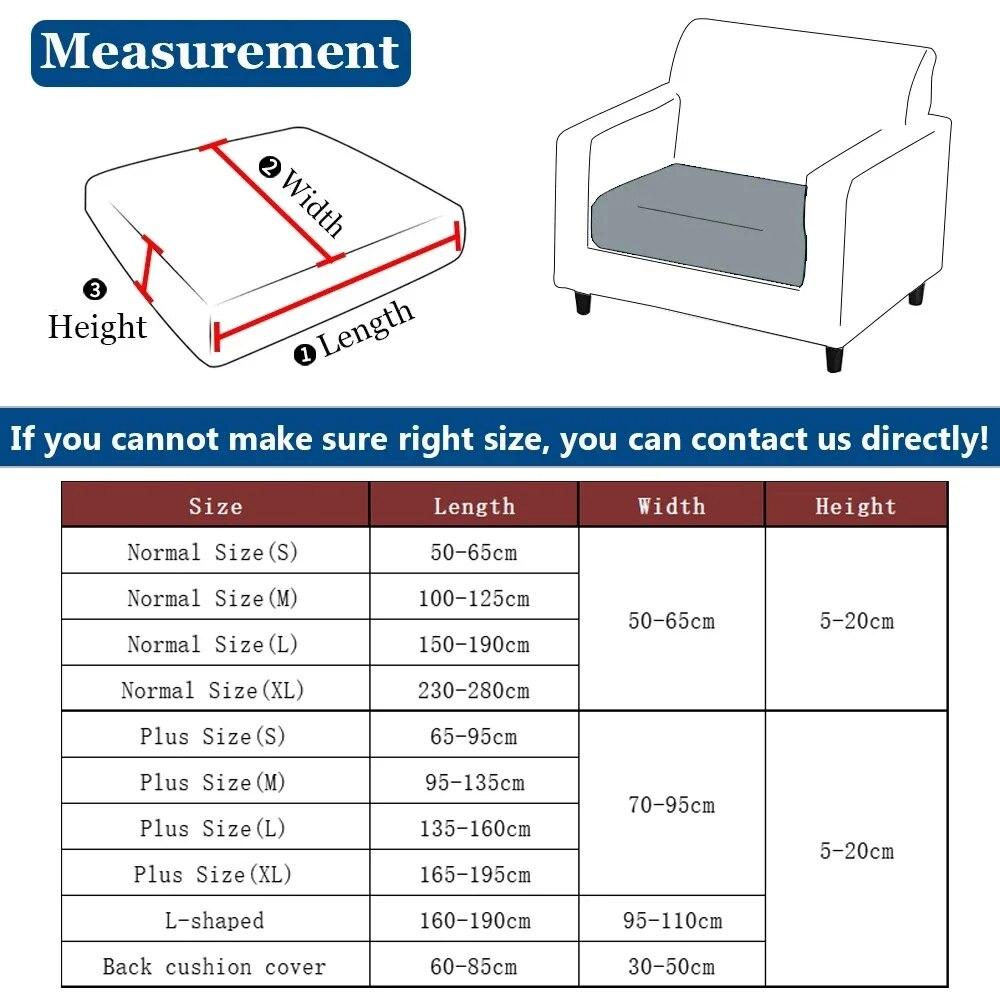 Einfarbiger Sofa-Sitzkissenbezug, Stretch-Spandex-Sofa-Schonbezüge, L-förmiger Ecksofa-Bezug für Wohnzimmer, Zuhause, Haustiere