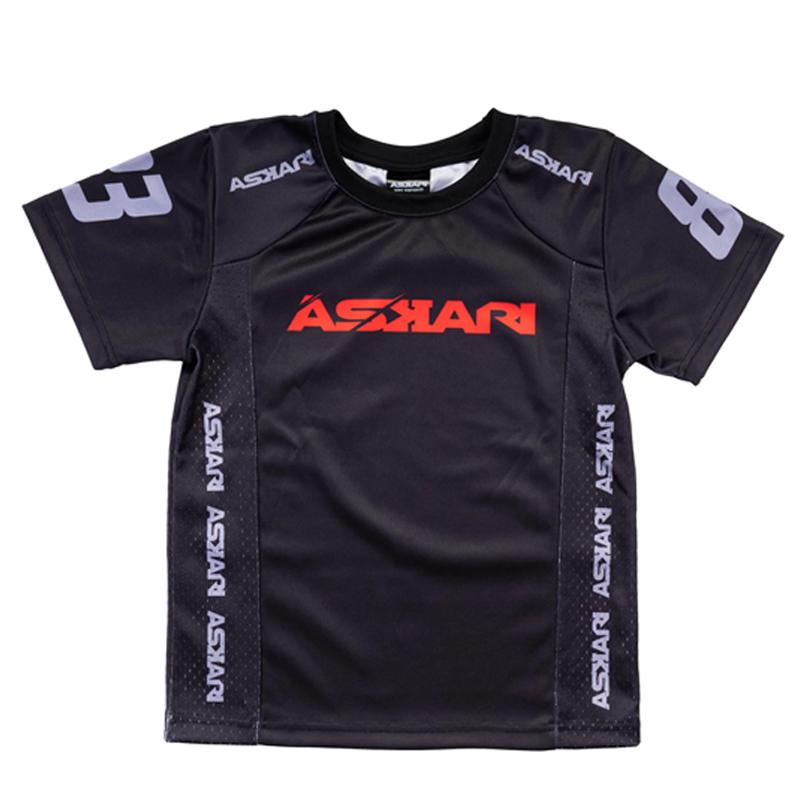 ASKARI neues Kampf KOTS T-Shirt, schnell trocknend, atmungsaktiv und abriebfest, Trainingsboxen Herren Damen T-Shirts TOP M black