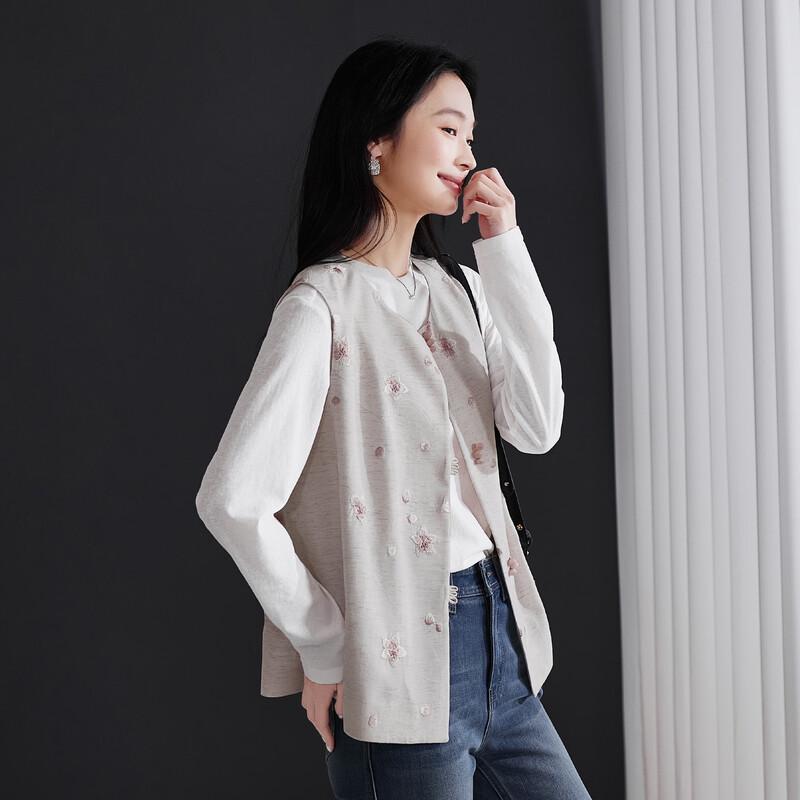 SOFSIL Women s Floral Round Neck Vest Top M