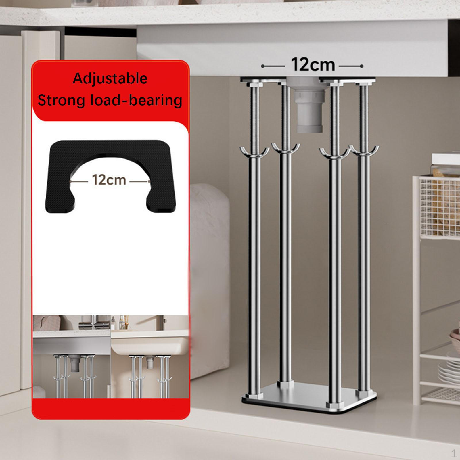 

Выдвижная опорная штанга для мойки под столешницу, кронштейн для раковины под столешницу, кухня и ванная комната height 18 to 28cm