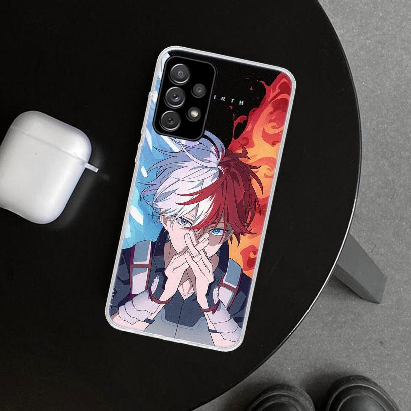MHA Todoroki Shoto Phone Case Cover for Samsung Galaxy A12 A22 A32 A52 A72 A02S A51 A50S A31 A20S A10S Note 20 Ultra 10 Plus Gal