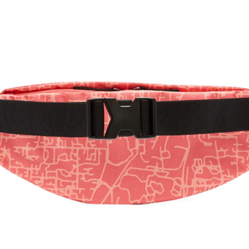 Nike Heritage Fabric Crossbody Bag, Sling Bag, Fanny Pack Regular Unisex Mysterious Ash Red Casual DC5097-814