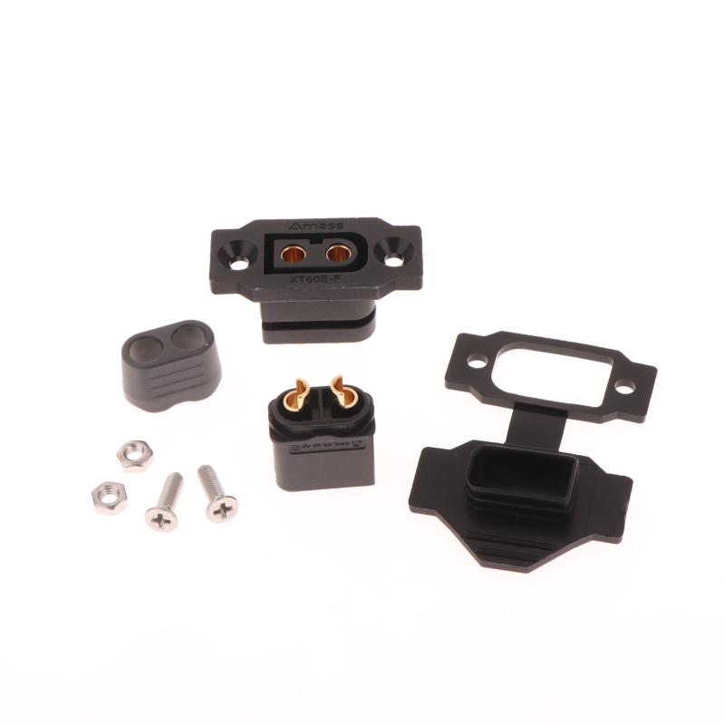 1 Set Black Yellow Female Plug With Cover Xt60E-F Connector Portable Wire Cable Plug For Rc Fpv Motor Esc Accessories