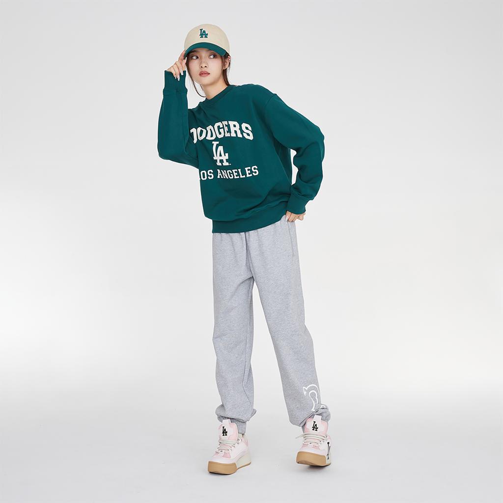 New MLB Knitted Sweatpants Unisex Light Gray 3APTB0834-43MGS