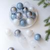 24pcs/set Electroplated Christmas Hanging Ball Shatterproof Xmas Tree Ornaments  Photographic Props