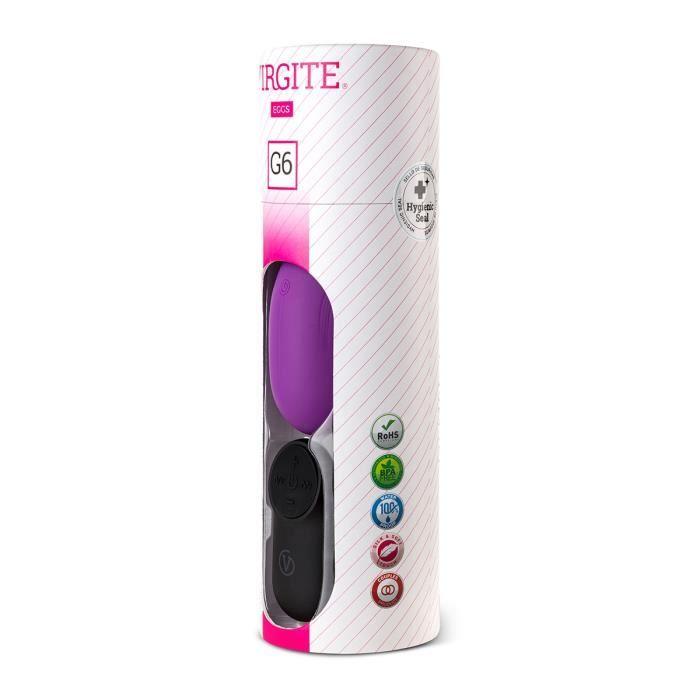 MEN MASTURBATOR Virgite-Remote commande à distance rechargeable G6 - Purple