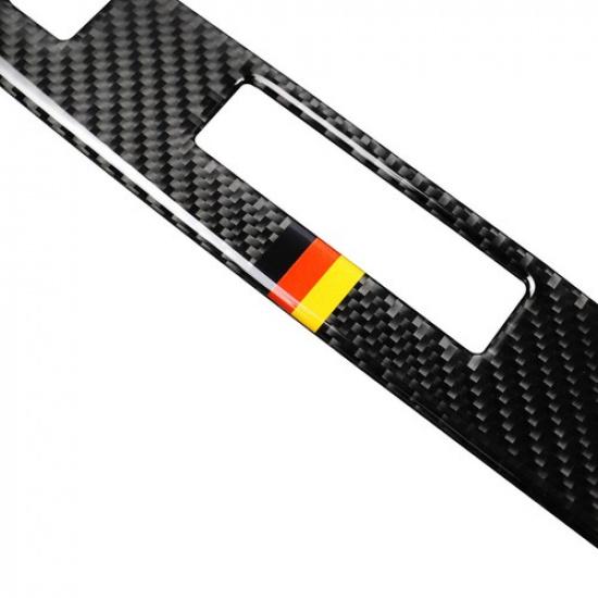 Auto Carbon Fiber Car Central Console AC CD Switch Panel Trim For Benz GLK 13-15