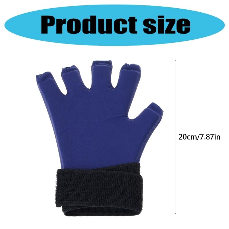 Cold Therapy Wrist Support With 30% Strongers Gels Cooling Finger Compression Ice Glove Long 2Hour Cold Retention