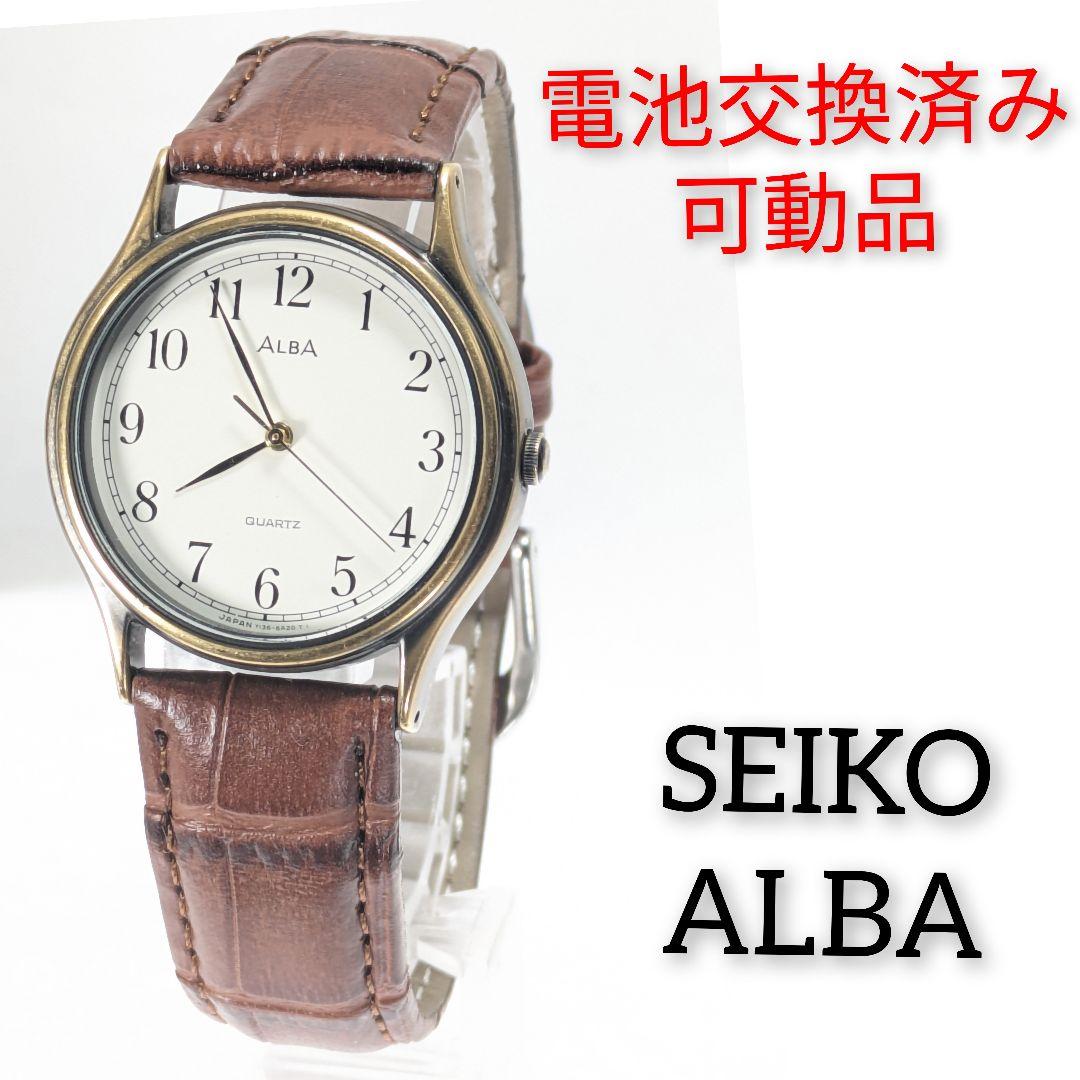 

[Б/У] SEIKO ALBA Мужские На Батарейке Замена Ремешка Рабочее Состояние S-62