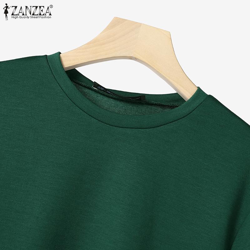 ZANZEA Lässige Zweiteiler-Sets für Damen mit kurzärmeligen T-Shirts und Shorts