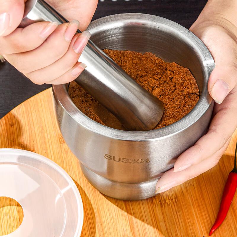 Homeglen 304 Stainless Steel Mortar and Pestle Set