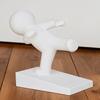 Jijijing Burr-free Doorstop, 3D Printed Stable Door Stop, One-Piece Molding Stopper, Kicking Man Design Doorstop Protects Walls Furniture
