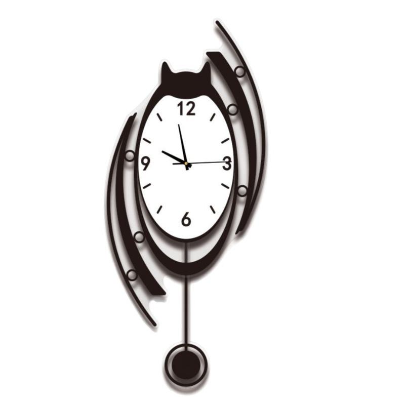 Modern Wall Clock Aesthetic Wall Watch Nordic Luxury Elegant Pendulum Clocks Minimalist Silent Decorative Living Room Watches