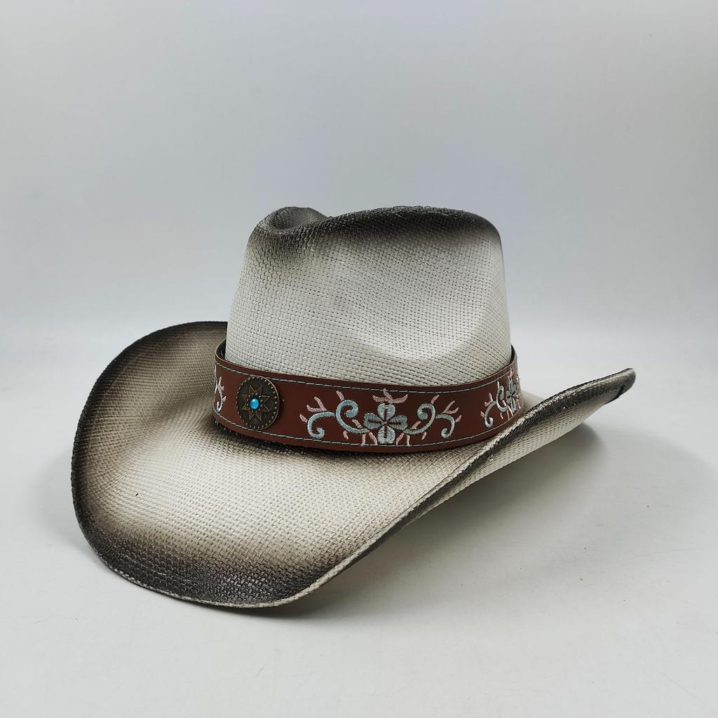 Cowgirl Hats for Women Straw Cowboy Hat Western Beach Sun Hat with Shapeable Brim for Coastal Cowgirl men hats