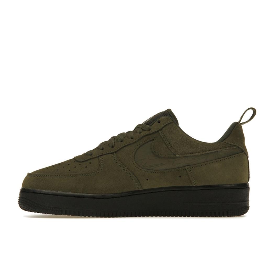 Nike Air Force 1 07 LV8 Reflective Swoosh - Cargo Khaki Men Sneakers Green White Black DZ4514-300